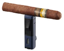 Visol Colonel Triple Flame Torch Lighter - Indigo Blue -cigar lighter store visol colonel triple flame torch lighter indigo blue 83