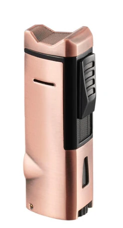 Visol Colonel Triple Flame Torch Lighter - Bronze -cigar lighter store visol colonel triple flame torch lighter rose gold 79
