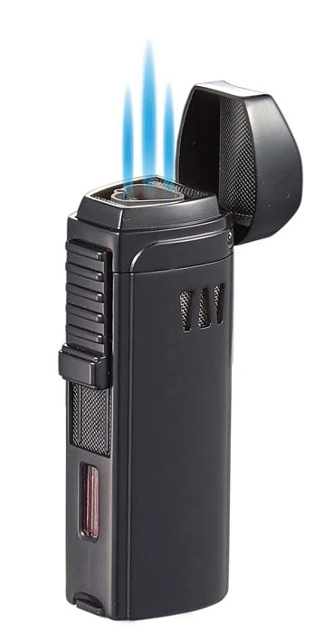 Visol Denali Triple Torch Cigar Lighter - Black 6 Visol Denali Triple Torch Cigar Lighter - Black - Image 4
