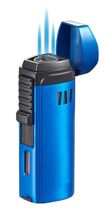 Visol Denali Triple Torch Cigar Lighter - Blue 3 Visol Denali Triple Torch Cigar Lighter - Blue