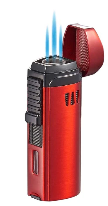 Visol Denali Triple Torch Cigar Lighter - Red 3 Visol Denali Triple Torch Cigar Lighter - Red