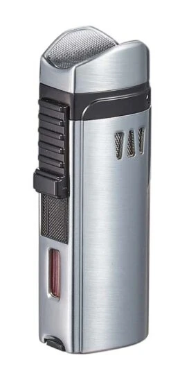 Visol Denali Triple Torch Cigar Lighter - Silver -cigar lighter store visol denali triple torch cigar lighter silver 83