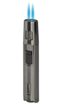 Visol DuoJet Dual Flame Cigar Lighter - Gunmetal
