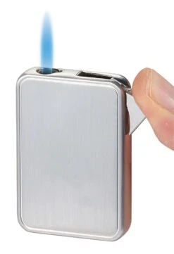 Visol Elk Single Flame Cigar Lighter - Silver -cigar lighter store visol elk single flame cigar lighter silver 70