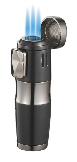Visol Epic Triple Flame Black Cigar Lighter -cigar lighter store visol epic triple flame black cigar lighter 77