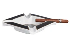 Visol Festus Large Cigar Ashtray - Matte Black And Gold -cigar lighter store visol festus large cigar ashtray matte black and gold 62