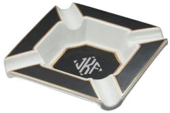 Visol Festus Large Cigar Ashtray - Matte Black And Gold -cigar lighter store visol festus large cigar ashtray matte black and gold 66