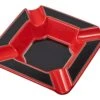 Visol Festus Large Cigar Ashtray - Matte Black And Red -cigar lighter store visol festus large cigar ashtray red 49
