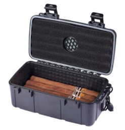 Visol Frisco Hard Plastic Travel Humidor - 10 Count -cigar lighter store visol frisco hard plastic travel humidor 10 count 64