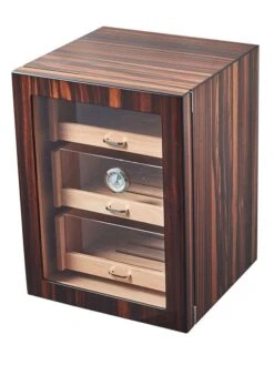 Visol Gorman Macassar Ebony Cabinet Humidor - Holds Up To 300 Cigars