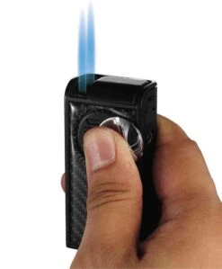 Visol Infinity Double Torch Carbon Fiber Black Cigar Lighter -cigar lighter store visol infinity double torch carbon fiber black cigar lighter 53