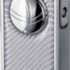 Visol Infinity Double Torch White Carbon Fiber Chrome Cigar Lighter 2 Visol Infinity Double Torch White Carbon Fiber Chrome Cigar Lighter -cigar lighter store visol infinity double torch white carbon fiber chrome cigar lighter 52