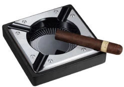 Visol Iris Metal And Black Matte Wood Cigar Ashtray 5 Visol Iris Metal And Black Matte Wood Cigar Ashtray -cigar lighter store visol iris metal and black matte wood cigar ashtray 95