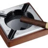 Visol Iris Metal And Wood Cigar Ashtray -cigar lighter store visol iris metal and wood cigar ashtray 20