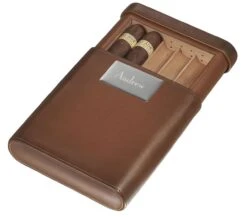 Visol Larsen Leather Five Cigar Travel Case -cigar lighter store visol larsen leather five cigar travel case 72