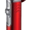 Visol Legion Single Torch Flame Cigar Lighter - Matte Red -cigar lighter store visol legion single torch flame cigar lighter matte red 38