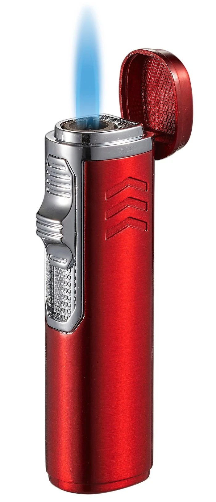 Visol Legion Single Torch Flame Cigar Lighter - Matte Red 3 Visol Legion Single Torch Flame Cigar Lighter - Matte Red