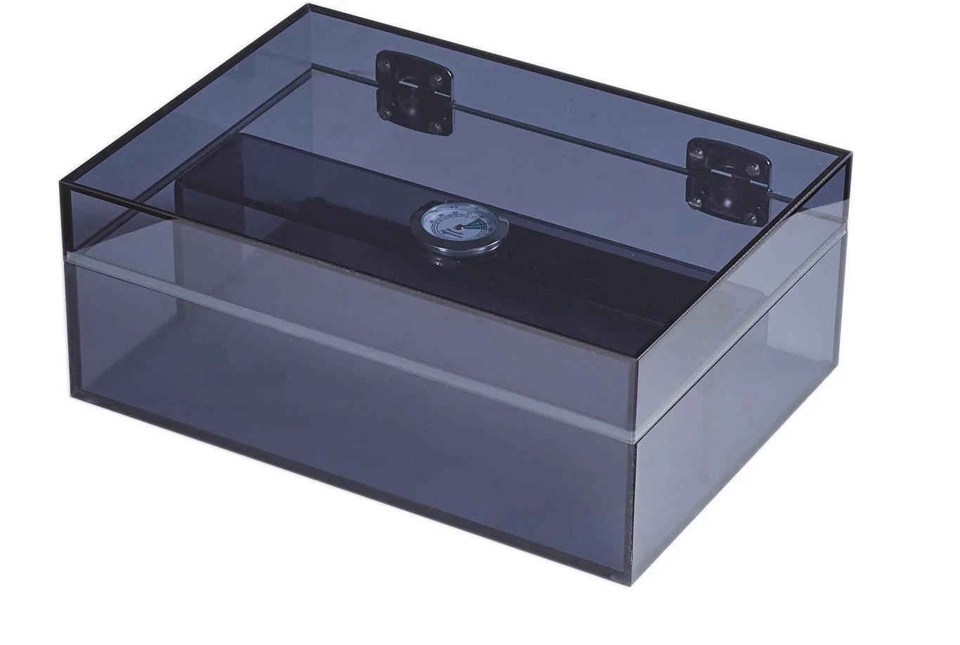 Visol Leo Transparent Navy Blue Acrylic Cigar Humidor 3 Visol Leo Transparent Navy Blue Acrylic Cigar Humidor