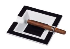Visol Miami Ceramic Ashtray - Black & White