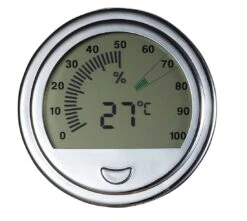 Visol Modern Large Circular Digital Hygrometer