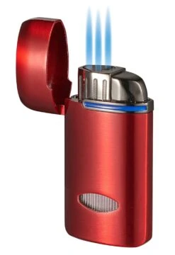Visol Panda Triple Flame Cigar Lighter - Red -cigar lighter store visol panda triple flame cigar lighter blue 128