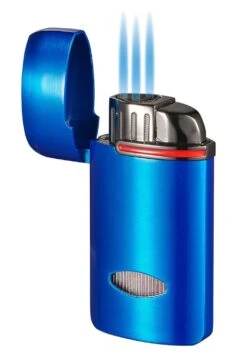 Visol Panda Triple Flame Cigar Lighter - Blue -cigar lighter store visol panda triple flame cigar lighter blue 141