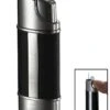 Visol Piccolo Leather And Brushed Chrome Torch Flame Lighter 1 Visol Piccolo Leather And Brushed Chrome Torch Flame Lighter -cigar lighter store visol piccolo leather and brushed chrome torch flame lighter 57