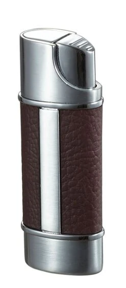 Visol Piccolo Single Torch Flame Cigar Lighter - Brown
