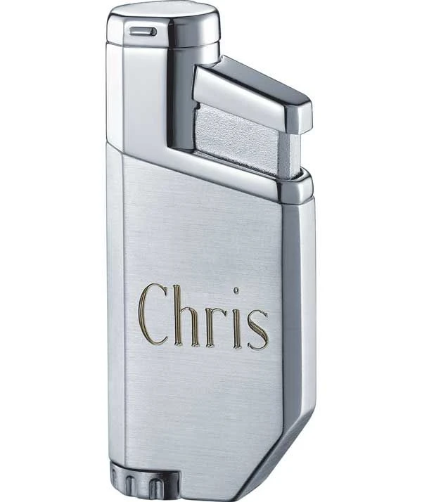 Visol Portofino Satin Silver Jet Flame Cigar Lighter 5 Visol Portofino Satin Silver Jet Flame Cigar Lighter - Image 3
