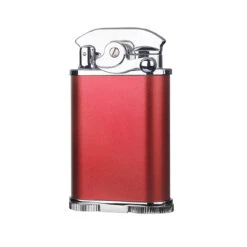 Visol Retro Triple Flame Cigar Lighter - Red & Chrome -cigar lighter store visol retro triple flame cigar lighter red chrome 75