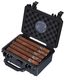 Visol Rider Hard Plastic Travel Humidor - 15 Cigars -cigar lighter store visol rider hard plastic travel cigar humidor 15 cigars 87