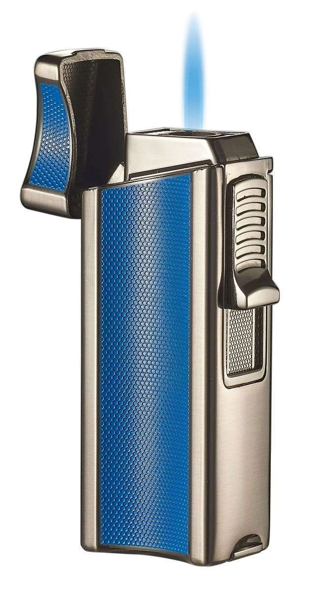 Visol Ridge Blue Single Flame Torch Lighter With Cigar Rest 6 Visol Ridge Blue Single Flame Torch Lighter With Cigar Rest - Image 4