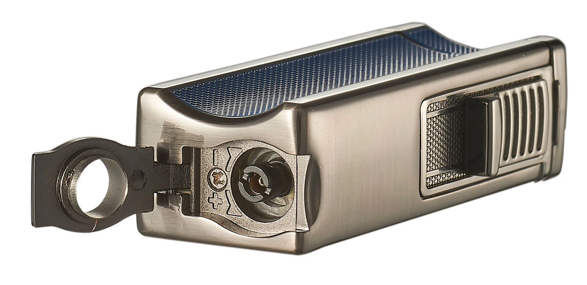 Visol Ridge Blue Single Flame Torch Lighter With Cigar Rest 5 Visol Ridge Blue Single Flame Torch Lighter With Cigar Rest - Image 3