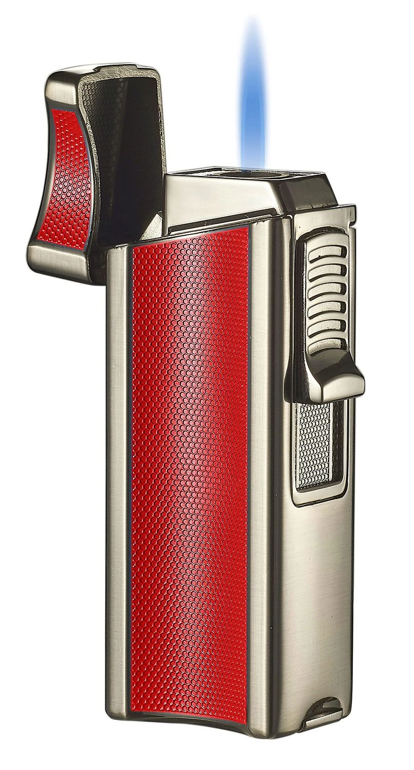 Visol Ridge Red Single Flame Torch Lighter With Cigar Rest 3 Visol Ridge Red Single Flame Torch Lighter With Cigar Rest