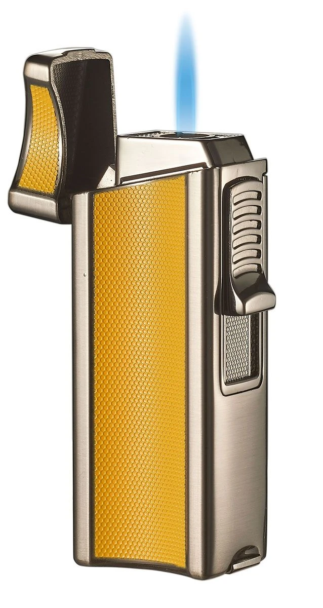 Visol Ridge Yellow Single Flame Torch Lighter With Cigar Rest 5 Visol Ridge Yellow Single Flame Torch Lighter With Cigar Rest - Image 3