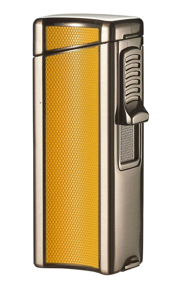 Visol Ridge Yellow Single Flame Torch Lighter With Cigar Rest 3 Visol Ridge Yellow Single Flame Torch Lighter With Cigar Rest