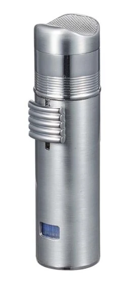 Visol Saddle Triple Torch Lighter -Silver