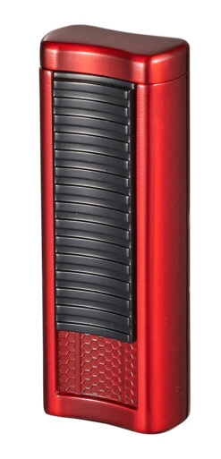 Visol Tiger Double Flame Cigar Lighter - Red -cigar lighter store visol tiger double flame cigar lighter red 83