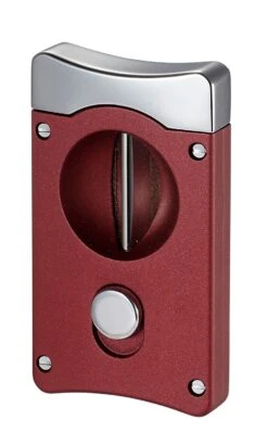 Caseti Wedge V Cigar Cutter - Burgundy