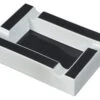 Visol Wesley Black And White Rectangular Cigar Ceramic Ashtray -cigar lighter store visol wesley black and white rectangular cigar ceramic ashtray 37