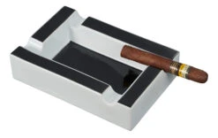 Visol Wesley Black And White Rectangular Cigar Ceramic Ashtray -cigar lighter store visol wesley black and white rectangular cigar ceramic ashtray 39