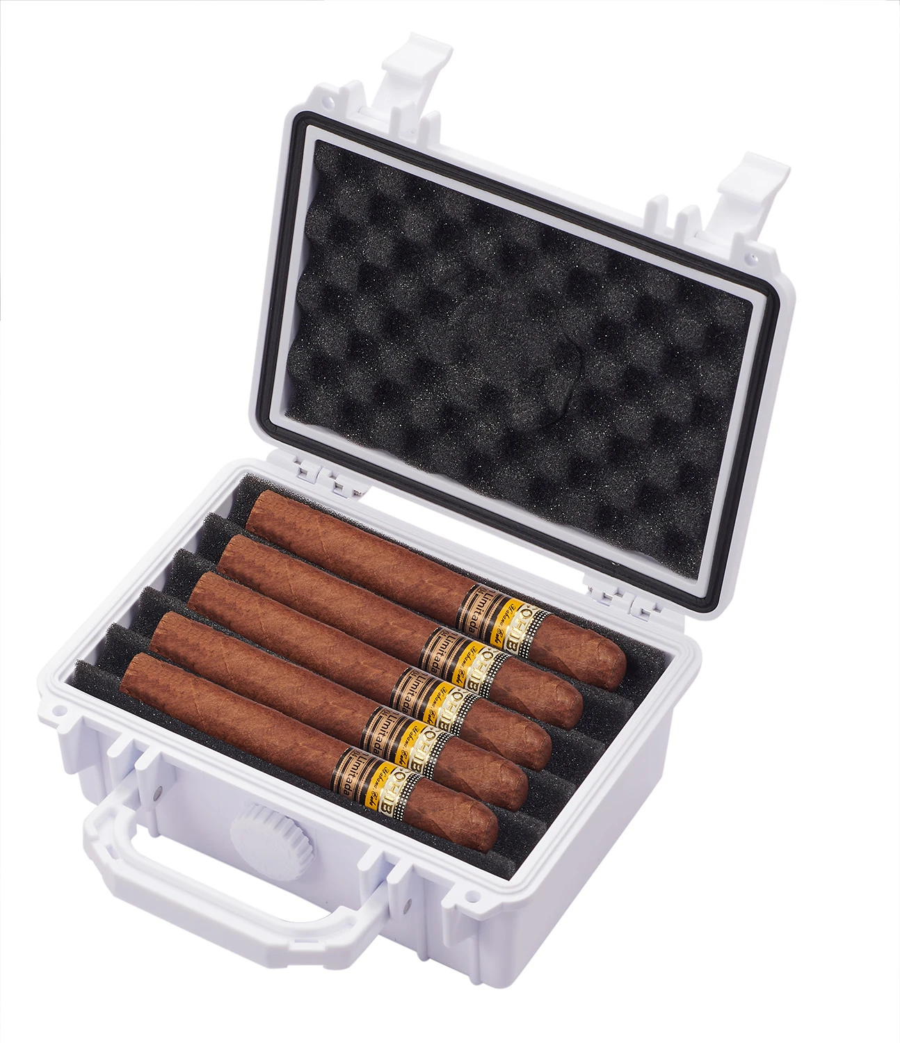 Visol Rider Hard WhitePlastic Travel Humidor - 15 Cigars 3 Visol Rider Hard WhitePlastic Travel Humidor - 15 Cigars