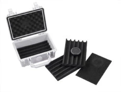Visol Rider Hard WhitePlastic Travel Humidor - 15 Cigars 6 Visol Rider Hard WhitePlastic Travel Humidor - 15 Cigars -cigar lighter store visol white rider hard plastic travel humidor 15 cigars 55