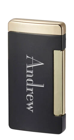 Visol Panther Single Flat Flame Ice Black Cigar Lighter