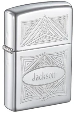 Zippo 3D Abstract High Polish Chrome Windproof Lighter -cigar lighter store zippo 3d abstract high polish chrome windproof lighter 101
