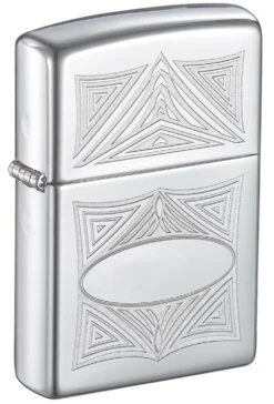 Zippo 3D Abstract High Polish Chrome Windproof Lighter -cigar lighter store zippo 3d abstract high polish chrome windproof lighter 103
