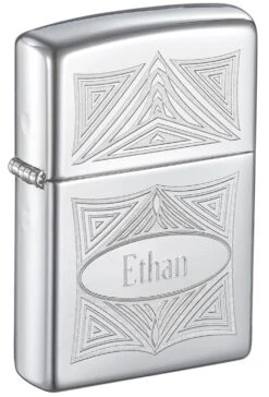 Zippo 3D Abstract High Polish Chrome Windproof Lighter -cigar lighter store zippo 3d abstract high polish chrome windproof lighter 97