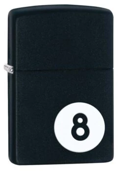 Zippo 8 Ball Black Matte Lighter