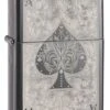 Zippo Ace Filigree Black Ice Lighter -cigar lighter store zippo ace filigree black ice lighter 45