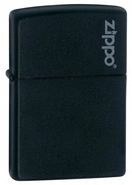 Zippo Black Matte Lighter With Zippo Logo 3 Zippo Black Matte Lighter With Zippo Logo